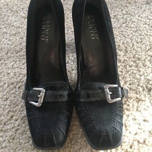 Franco Sarto almost new black heels, size 7.5